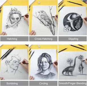 Sketching Pencils Set – 8-Piece Drawing Art Kit