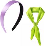 Purple Headband and Green Scarf for