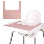 High Chair Placemat, Durable for IKEA High Chair Placemat, Clean and Hygienic, Suitable for IKEA Antilop Highchai, for Toddlers and Babies (Pink)