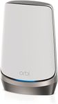 NETGEAR RBSE960-100APS Orbi 960 Series Quad-Band WiFi 6E Mesh Add-On Satellite White