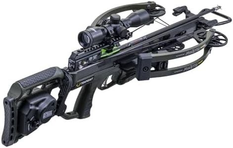 TenPoint Phantom De-Cock, Moss Green - 400 FPS - Our Lightest Reverse Draw Crossbow Ever - Equipped with Pro-View 400 Lighted Scope + ACUdraw De-Cock System