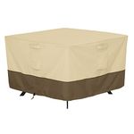 Classic Accessories Veranda Square Patio Table Cover-Durable and Water Resistant Patio Furniture Cover, Large (55-567-011501-00)