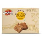 Zerobeli Jowar Kaju Pista Cookies 425 g|Premium No Maida Handmade Cookies| Contains Real Cashews and Pista| No Refined White Sugar, No Palm Oil, Preservatives or Colors|