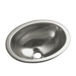 Sterling 11811-0 Oval Single Basin Self-Rimming/Undermount Entertainment Sink/Lavatory