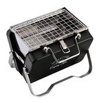 Captain Stag UG-78 Monte Barbecue Stove, Grill, V-Type, Tabletop Grill, B6 Type, Black