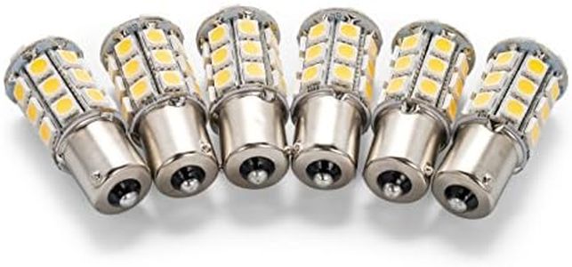 Camco 54607 LED Replacement Bulb (1156 BA15S),6 Pack