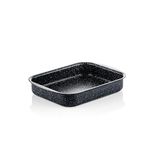 Westinghouse Roasting Tin, 25 cm Baking Trays for Oven Non Stick, Roasting Tray Black Marble