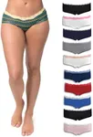 Emprella Cotton Underwear Set for Women, 10 pcs Seamless Women's Underwear, Cheeky Hipster Panties, Solid Bliss, X-Large