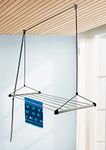 Synergy - 6 Pipes x 4 Feet - Heavy Duty Stainless Steel Ceiling Clothes Hanger/Cloth Dryer for Balcony with UV Protected Rope (SY-CE1)