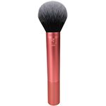 Real Techniques Ultra Plush Powder Makeup Brush, For Setting Powder, Bronzer, and Blush, Sheer, Buildable Coverage, Large, Fluffy Powder Brush, Vegan, Cruelty-Free and Synthetic Bristles, 1 Count