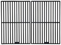 Matte Cast Iron Cooking Grid Replacement for Select Gas Grill Models by Kalamazoo, Kenmore and Others, Set of 2