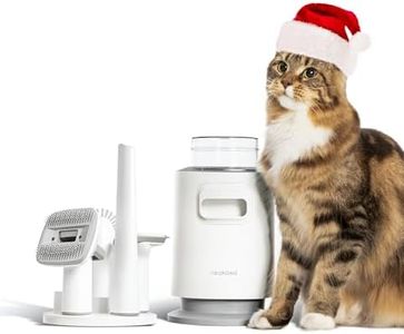 Neakasa P0 Lite Cat Brush & Vacuum Suction 99% Pet Hair, Professional Cat Grooming Kit, Low Noise, 5 Proven Grooming Tools, deShedding Tool, Furminator, Vacuum Groomer for Long Short Haired Dogs Cats