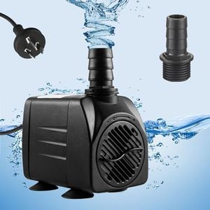 Submersible Pump, 800L/H 16W Aquarium Submersible Water Pump, Ultra Quiet Adjustable Flow, for Gardening, Wigwams, Fish Tanks, Gardens, Fountains, with 2 Diameter Nozzles