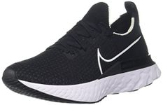 Nike Women's React Infinity Run Flyknit Black/Dark Grey/White Shoes-6 UK (CD4372-002)