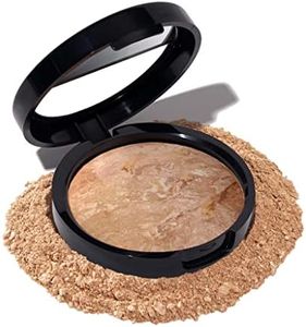 LAURA GELLER NEW YORK Award-Winning Baked Balance-n-Brighten Color Correcting Powder Foundation - Medium - Buildable Light to Medium Coverage - Demi-Matte Natural Finish