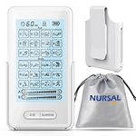 NURSAL Dual Channel TENS Unit Muscle Stimulator for Pain Relief Therapy with 16 Pads & 18 Modes, Touchscreen TENS EMS Unit with Back Clip, Easy to Operate for Elder