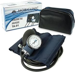 Mobiclinic, Blood Pressure Monitor Manual Blood Pressure Monitor European Brand Blood Pressure Monitor for Upper Arm Accuracy Rubber Pump Lightweight Easy to Use Blue