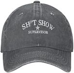 Funny Hat Show Supervisor Hat Premium Baseball Caps for Men Women,Unisex,Ideas Gifts, 002.deep Heather, One Size