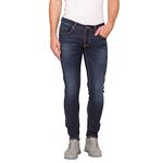 Spykar Dark Tone Wash Cotton Stretch Super Skinny Fit Mens Jeans (A21SS02BA11IND003, Indigo, 34)