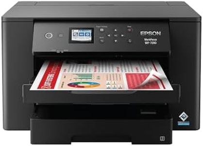 Epson Workforce Pro WF-7310 Wireless Wide-Format Printer with Print up to 13" x 19", Auto 2-Sided Printing up to 11" x 17", 500-sheet Capacity, 2.4" Color Display, Smart Panel App, Medium,Black