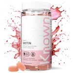 Biotin Gummies 10,000 mcg Watermelon Flavoured by Known Nutrition | for Hair, Skin and Metabolism | Watermelon Flavour | 60 Two-a-Day Vitamin Gummies | 10,000μg of Biotin per Serving (Pack of 1)