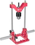 Portable Drill Guide for Straight Holes, Heavy-Duty 0° to 60° Angle Drilling Guide, Drill Press Adapter for Hand Drill, Precision Adjustable Drill Jig Attachment with 1/2" Chuck