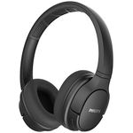 Philips ActionFit SH402 Wireless Bluetooth Headphones, IPX4 Splash-Resistance, Up to 20+ Hours of Play time, Echo Cancellation, Quick Charge, Smart Pairing and Cooling Earcups - Black (TASH402BK)