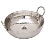 KESAR KUNJ Sandwich Bottom Heavy Guage Stainless Steel Kadhai kadai Cookware, 4500 ML, 16 No.