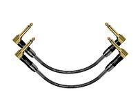 Softline Pro SP PRT 09 Guitar Patch Cable Right Angle 25 cm 1/4 Instrument Cable For Effect Pedals (9 Inch) (Gold Plated Pack of 2)