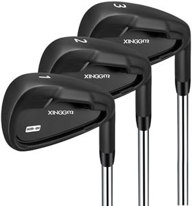 XINGGM XM-01 Individual Golf Irons or Golf Irons Set - Premium Men Golf Club Iron with Steel Shaft for Right Hand Golfers Stiff Flex (Left Hand,#1,2,3 Set (3 pcs))