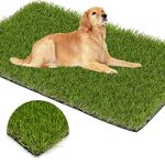 Artificial Grass Rug 5ft x 8ft, Professional Dog Grass Mat, Thick Synthetic Realistic Fake Grass Pet Turf Door Mat for Outdoor Area Patio Garden Lawn Landscape DIY, Easy to Clean Rolled No-creases