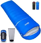 QEZER Down Sleeping Bag for Adults 0 Degree 600 Fill Power Cold Weather Ultralight Sleeping Bag with Compression Sack for Backpacking, Hiking, Camping