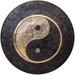 Unlimited Taoist Moonlight Gongs - 38". Includes Hanging Rope & Mallet/Aid your Spiritual Healing Practice/Great for Meditation, Yoga & Sound Healing/Hand Lathed Bronze