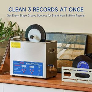 GEJLELDS 6L Ultrasonic Vinyl Record Cleaner – Large Capacity