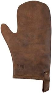 Hide & Drink, Leather Oven Glove/Cookware/Heat Protection/Kitchen & Bakery Supplies/Home Essentials, Handmade Includes 101 Year Warranty :: Bourbon Brown