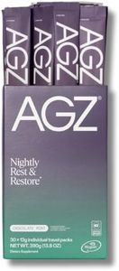 AG1 AGZ Sleep Drink – 30-Count Calming Sleep Aid Powder, Melatonin-Free Nighttime Blend with Magnesium, Ashwagandha, Saffron & Valerian – Herbal & Adaptogen Drink Mix (Chocolate Mint)
