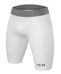 TCA Men's Pro Performance Compression Base Layer Thermal Under Shorts - Pro White, S Men