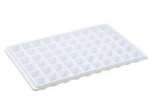 Alexvyan White 60 Small Pcs Ice Cube Tray, Ice Ball Maker Mold for Freezer, Mini Square Ice Cube Tray Making 1 in X 60 PCS Sphere Ice Chilling Cocktail Whiskey Tea & Coffee