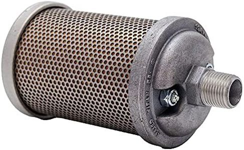 ALWITCO M00 Atomuffler Air Exhaust Muffler | 3/8" NPT Male, Single Chamber, 125 PSI | Replacement Part | General Purpose | for Compressed Air Equipment & Systems
