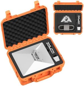 Zeroffi Starlink Mini Case, Portable Protective Carrying Case for Starlink Mini and Accessories, IP67 Waterproof Travel Case with Secure Lock, Orange