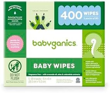 Babyganics Fragrance Free Face, Hand and Baby Wipes, 400 Count, Packaging May Vary