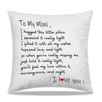 DIBOR to My Mimi Gifts Throw Pillow Covers 18x18 in - for Mimi Birthday Gifts from Grandson Granddaughter, Best Mimi Gifts Pillow Case for Living Room Sofa Decor