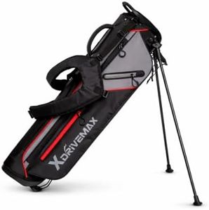 Golf Stand Bag, Lightweight Golf Bag with Stable Stand,Compact Design Featuring Easy-Carry Shoulder Straps, 4-Way Top, Essential Storage Pockets