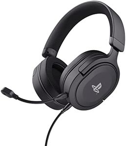 Trust Gaming GXT 498 Forta Cuffie Ecosostenibile PS5 e PS4 con Licenza Ufficiale PlayStation 5, Over-Ear, Cavo da 1,2 m, Microfono Staccabile, Jack Audio 3.5 mm, Cuffie Gaming Cablate - Nero