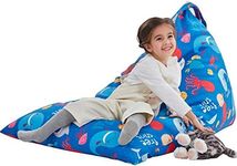 Nobildonna Stuffed Animal Storage Bean Bag Chair Cover Only for Kids and Adults, Extra Large Beanbag Without Filling Plush Toys Holder and Organizer- Premium Canvas 250L (Sea Animals)