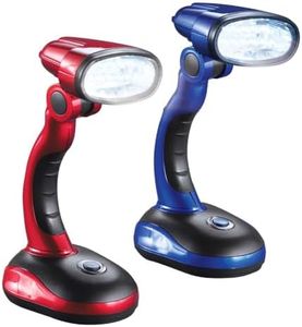 Collections Etc LED Cordless Desk Lamps Perfect for Blackout, Emergencies or Adding Light Wherever You Need it - Set of 2