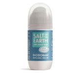 Salt of the Earth Refillable Natural Deodorant Roll On Ocean & Coconut - Effective Protection, 100% Natural ingredients, Eco friendly, Vegan, Cruelty Free. Suitable for Men, Women & Kids - 75ml