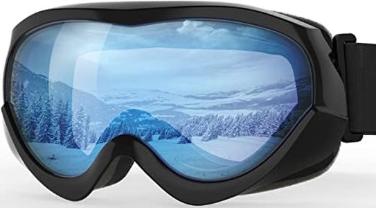 OutdoorMaster Kids Ski Goggles - Helmet Compatible Snow Goggles for Boys & Girls with 100% UV Protection (VLT 60％)