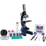 ExploreOne 88-50101 Beginner Microscope for Kids - 100X, 400X & 900X Magnification, Compact Size & Sturdy Build - Wide Range of Accessories Included - Comes with A Practical Hard-Shell Case