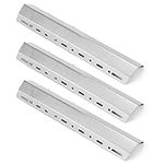 GFTIME 30 to 72cm Adjustable Heat Plate for Outback, Charbroil, Cosmogrill, Brinkmann, Berkley, Mastercook, Landmann, Universal Stainless Steel Flame Tamer spare parts for Most BBQ grills, 3 Pack